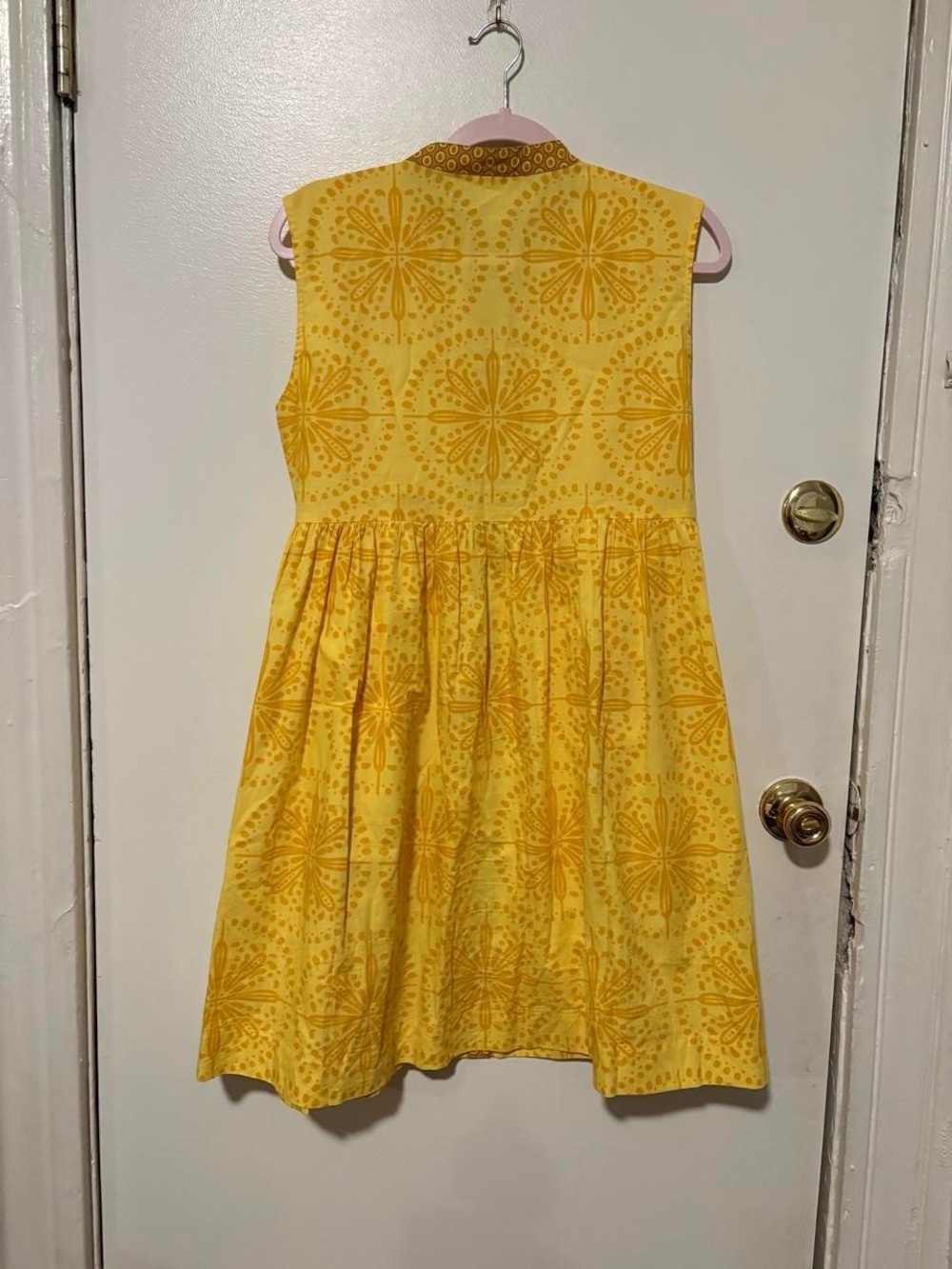 Uncle Frank sun-kissed cotton dress in yellow - Picture 6 of 8